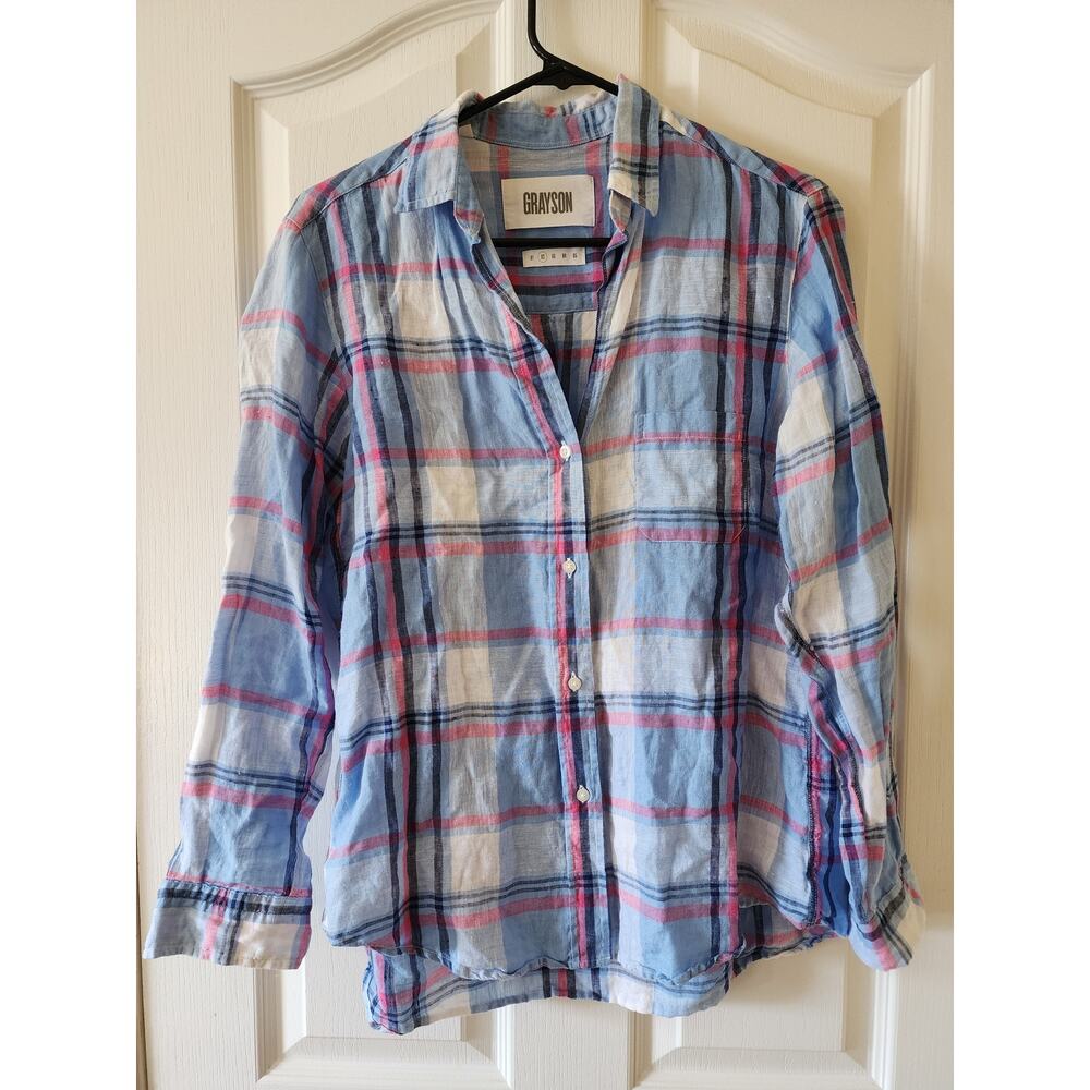 Grayson by Frank & Eileen Hero Long Sleeve 100% Linen Button Up Shirt 2/Small